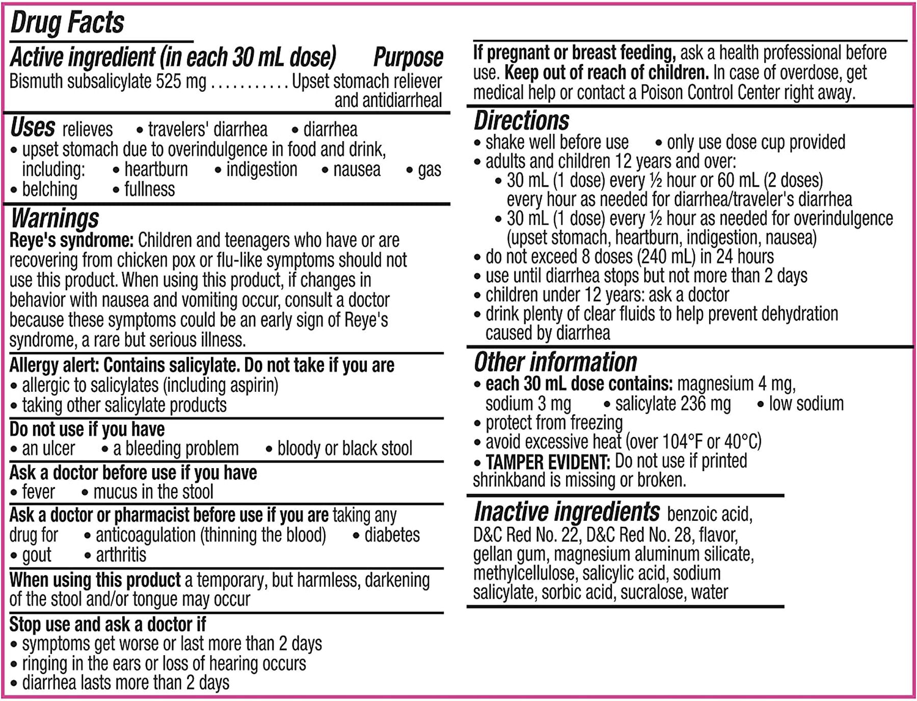 Pepto Bismol Liquid Dosage Chart For Dogs